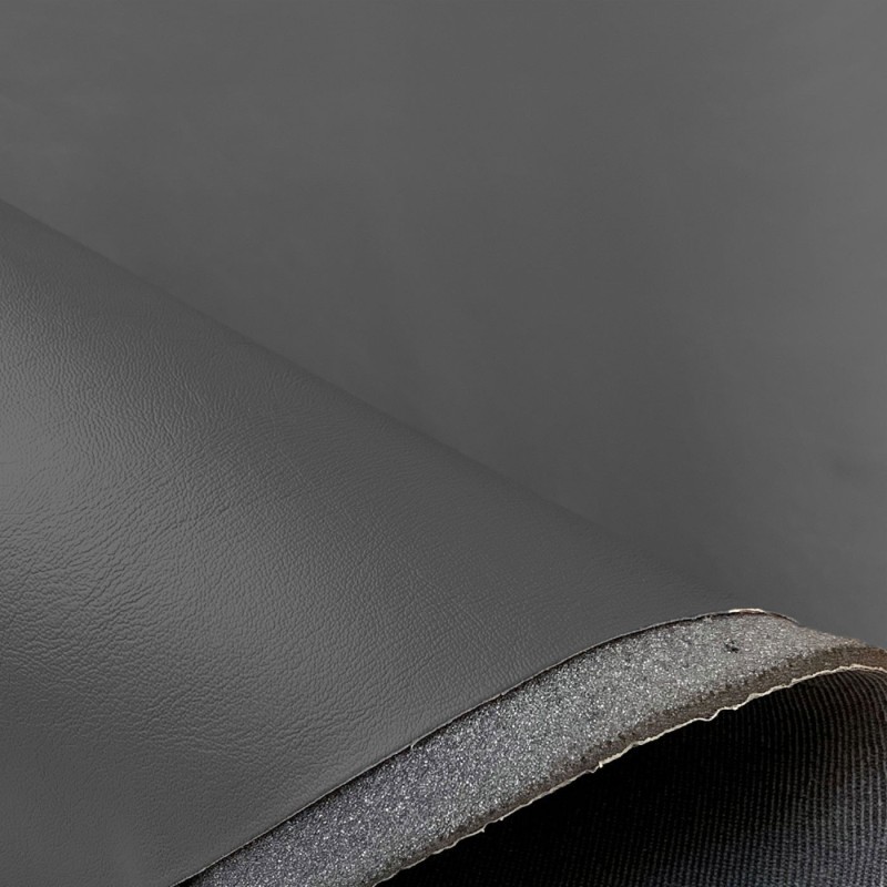 4MM Foam Backed Leatherette Fabric Grey 2