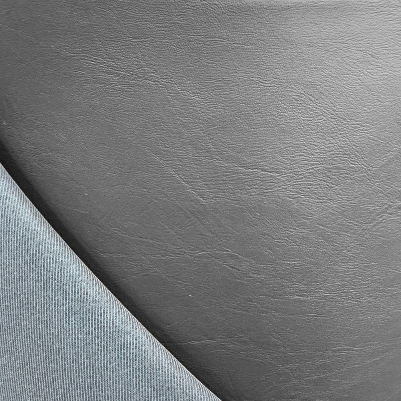 4MM Foam Backed Leatherette Fabric Grey 3