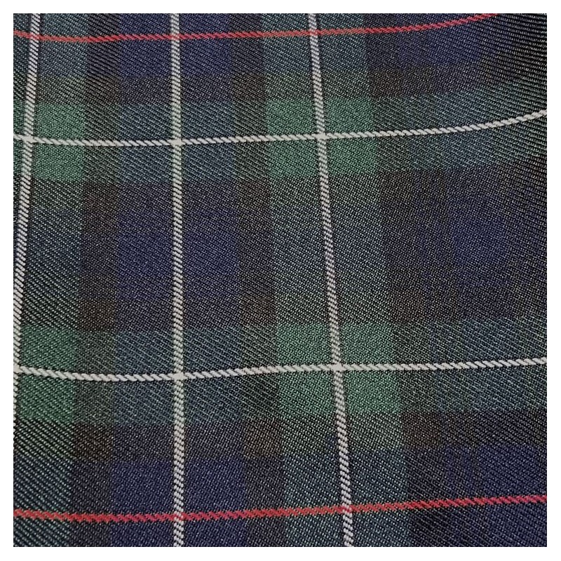 Viscose Tartan Fabric Navy Green2