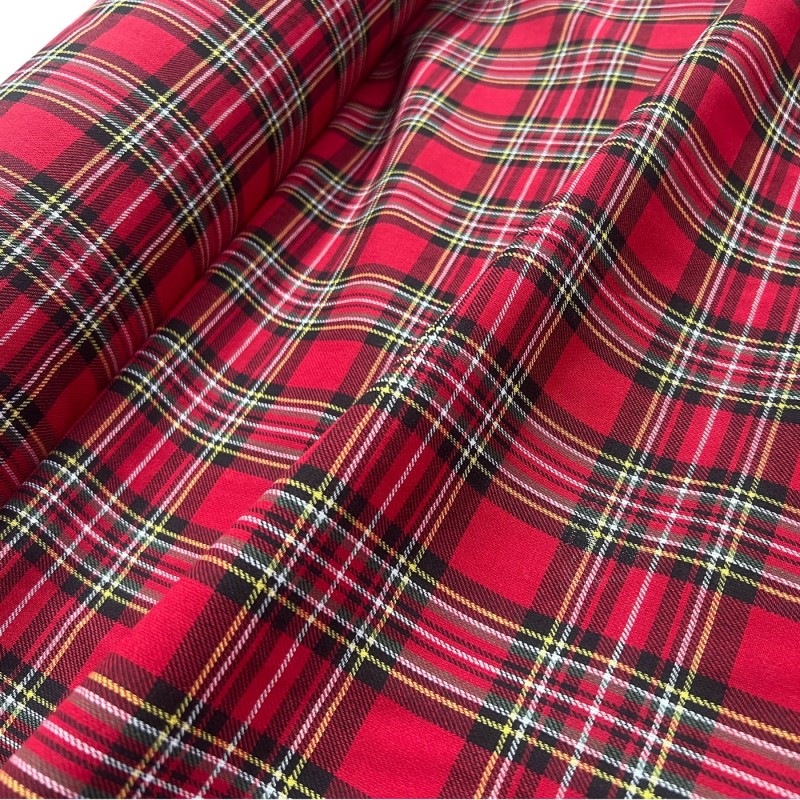 Viscose Tartan Fabric Royal Stewart 4