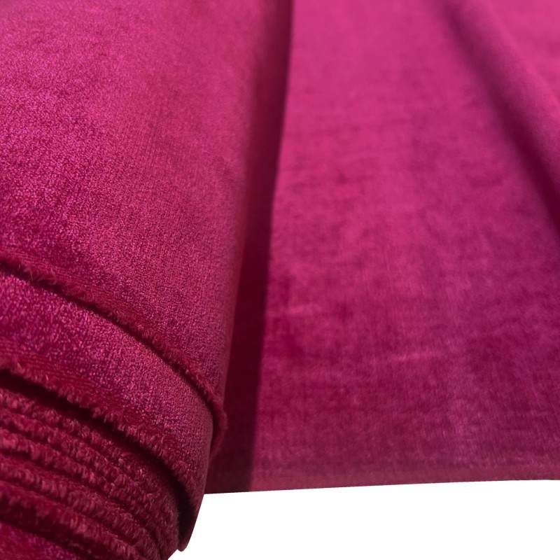 Clearance Polycotton Upholstery Naples Cerise