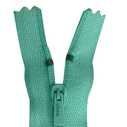 Pack Of 5 Mint Green Nylon Zips 17.3&quot; / 44cm Closed End Mint2