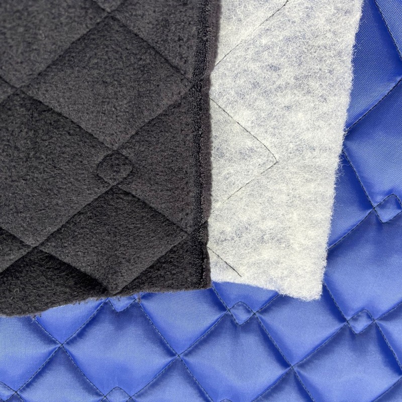 Waterproof Quilted Fleece  Royal 2