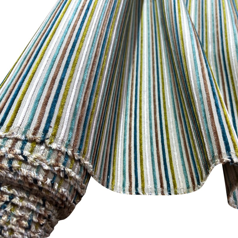 Clearance Striped Upholstery Ribbed Multi 1