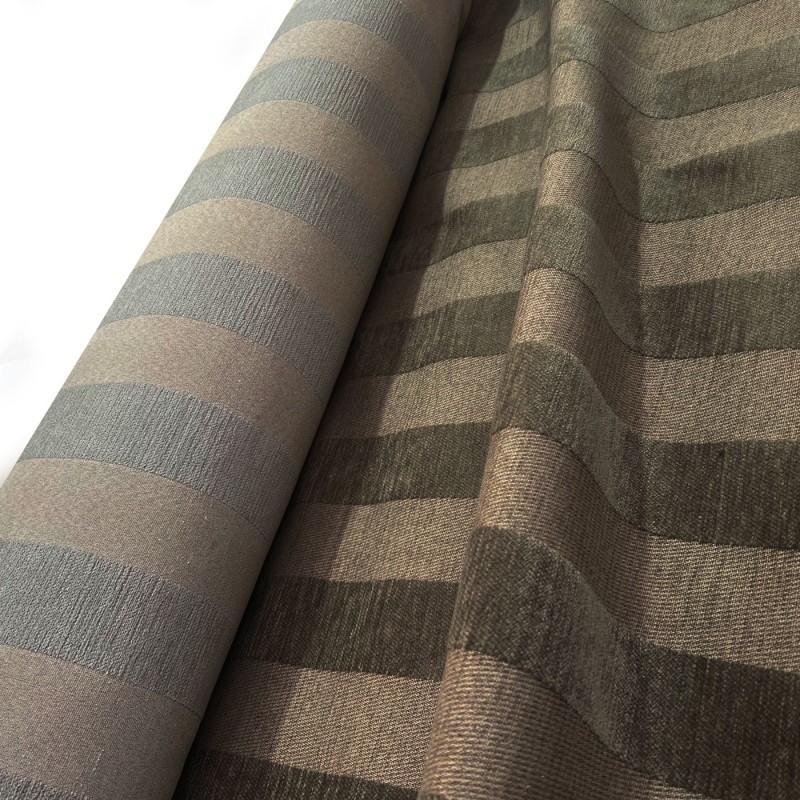 Clearance Striped Upholstery Fat Stripe Brown2