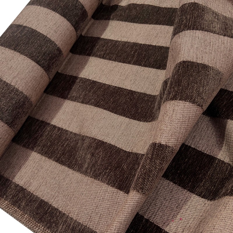 Clearance Striped Upholstery Fat Stripes Chocolate2