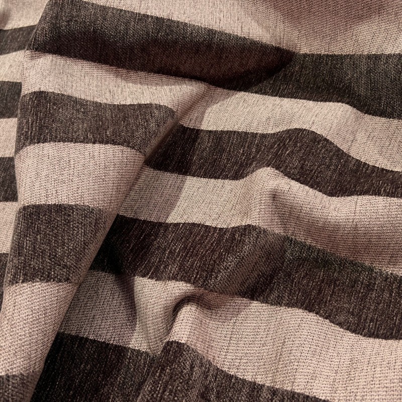 Clearance Striped Upholstery Fat Stripes Chocolate3