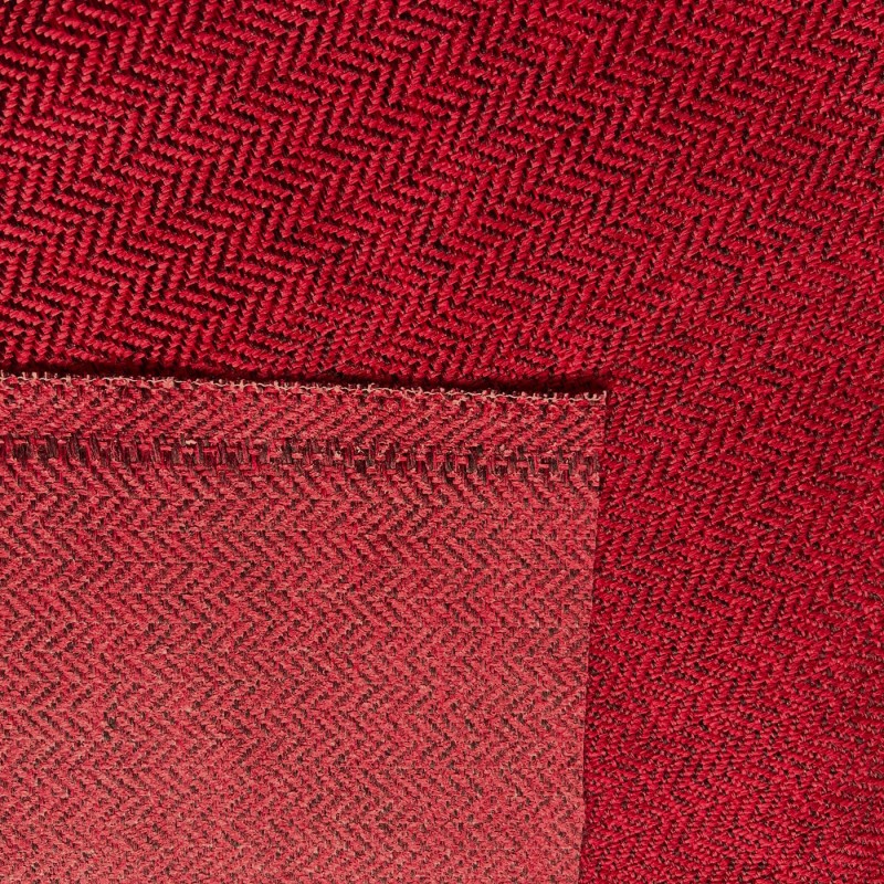 Clearance Striped Upholstery Red Chevron 4