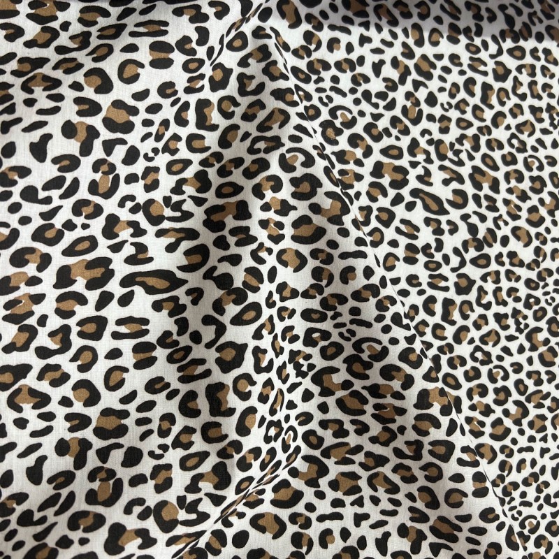 Animal Prints Polycotton Fabric Leopard 2