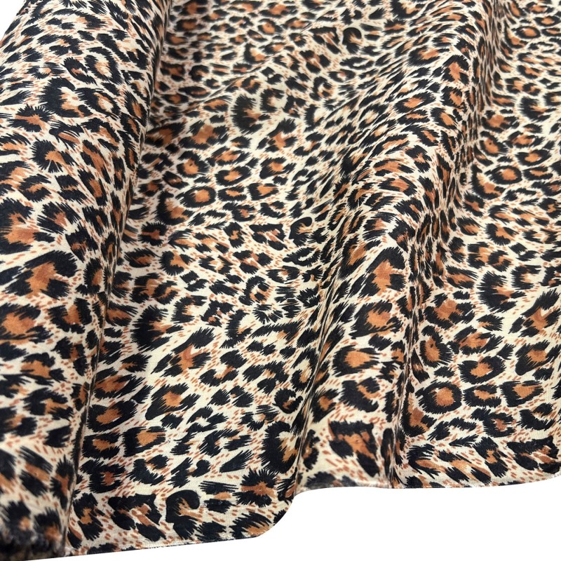 Animal Prints Polycotton Fabric Jungle Leopard 1