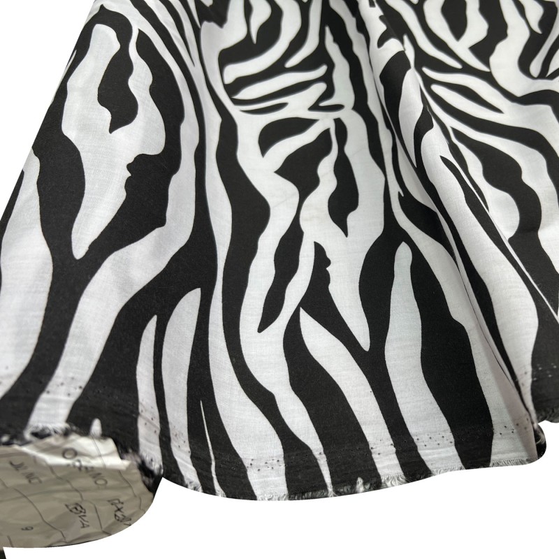 Animal Prints Polycotton Fabric  Zebra1