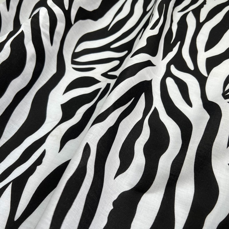 Animal Prints Polycotton Fabric  Zebra2