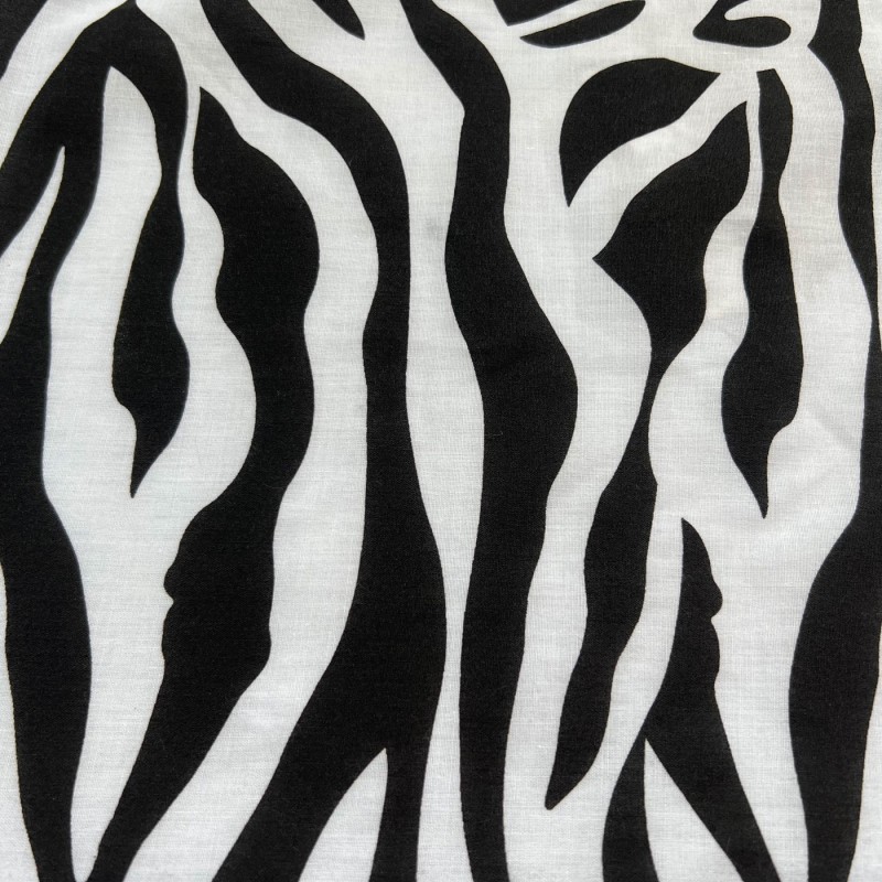 Animal Prints Polycotton Fabric  Zebra3