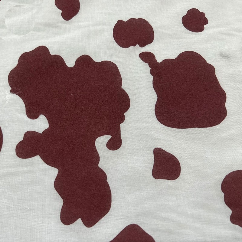 Animal Prints Polycotton Fabric Brown Cow 2