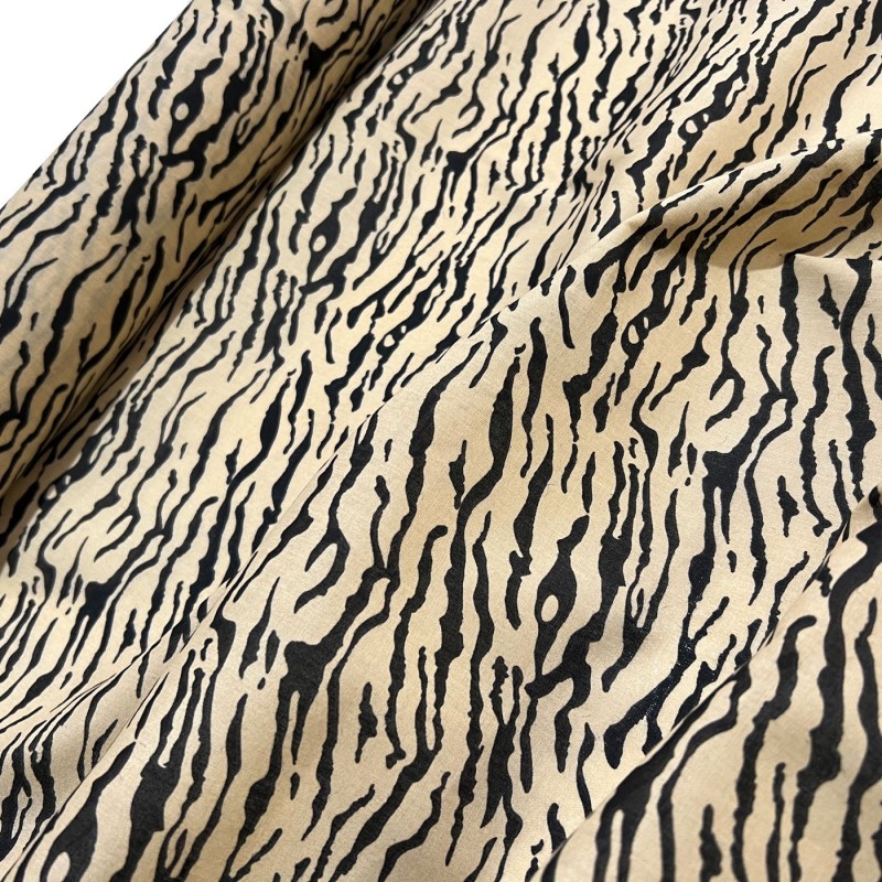 Animal Prints Polycotton Fabric Tiger2