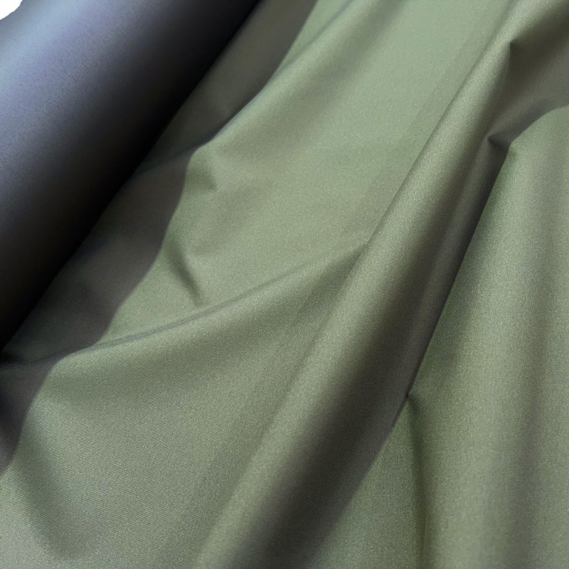 Breathable Waterproof Fabric Microfiber Soft Feel Olive 2