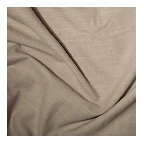 Washed Linen-Look Cotton Beige