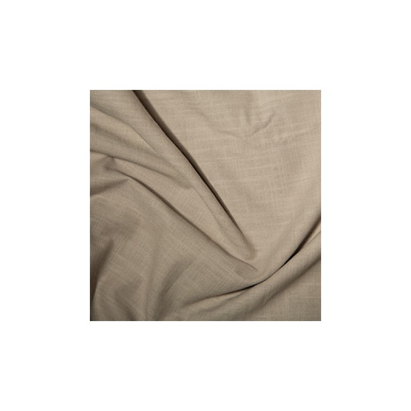 Washed Linen-Look Cotton Beige