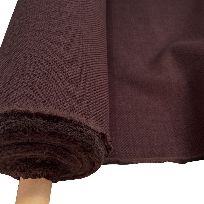 Clearance Polycotton Upholstery Small Weave Brown