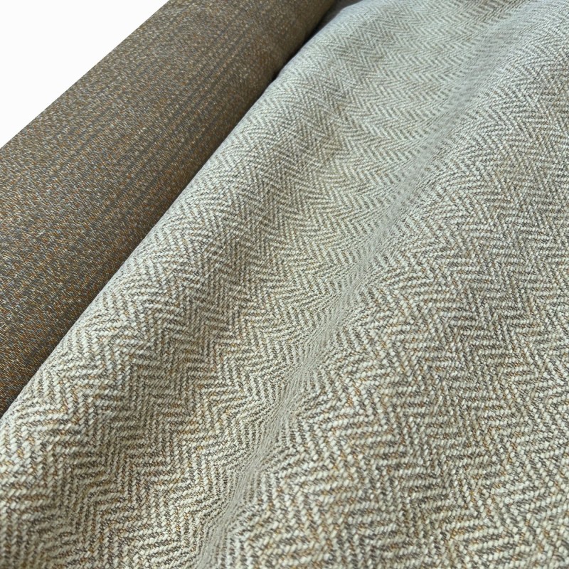 Clearance Striped Upholstery Oat Chevron 2