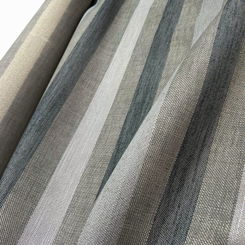 Clearance Striped Upholstery  fat Grey Stripes 2