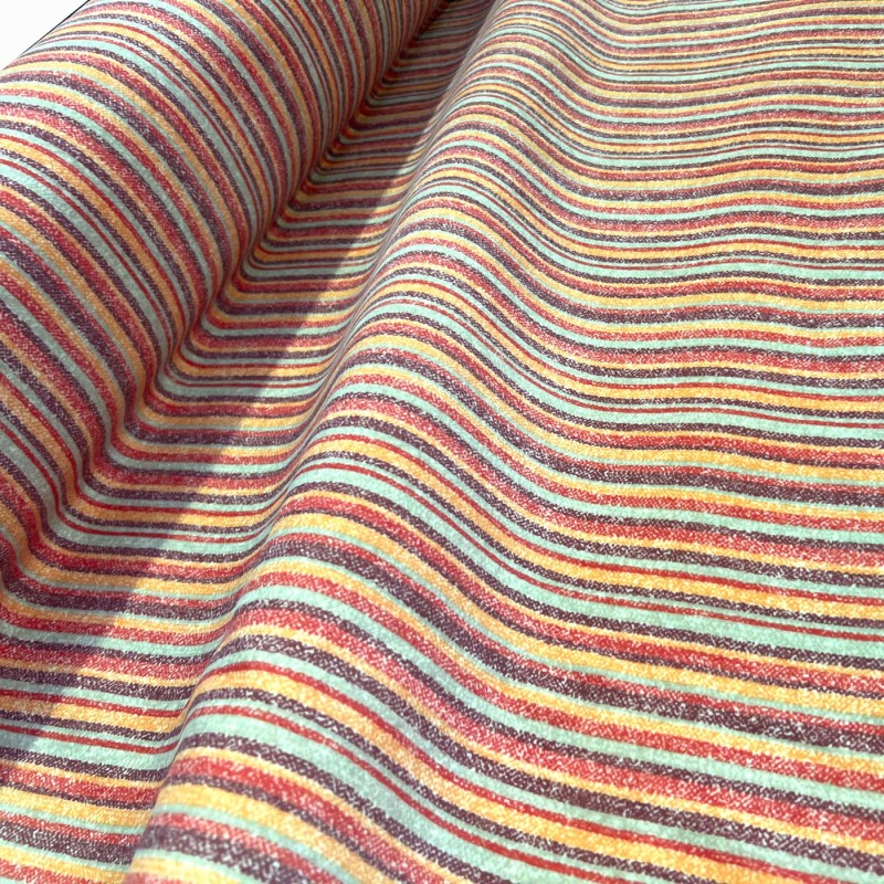 Clearance Striped Upholstery Peach Stripe2