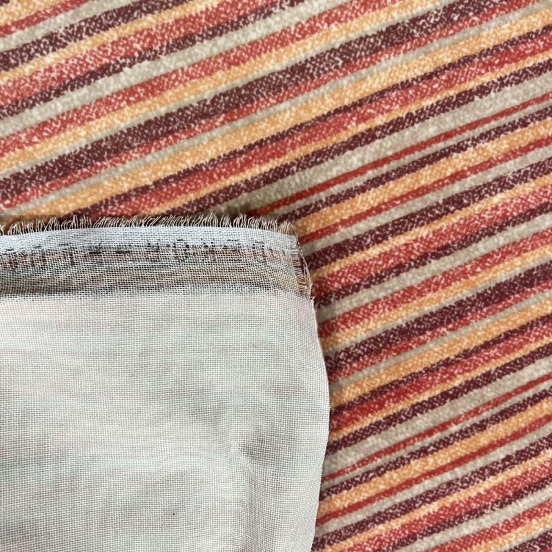 Clearance Striped Upholstery Peach Stripe4