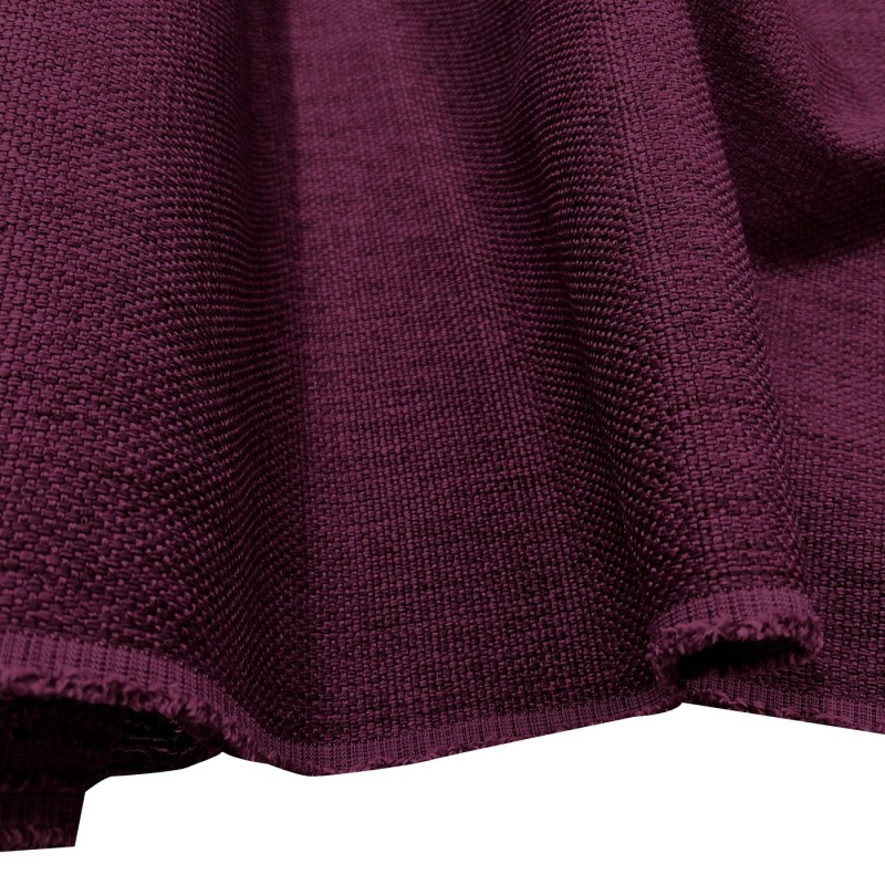 Clearance Polycotton Upholstery  Small Weave Plum 1