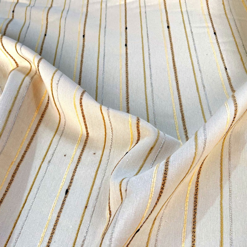 Clearance Striped Upholstery Beige Stripe2