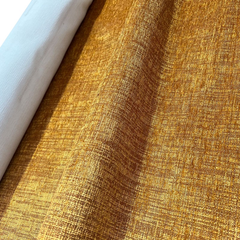 Clearance Polycotton Upholstery Gold Weave 2