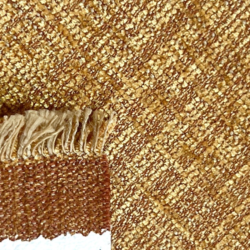 Clearance Polycotton Upholstery Gold Weave 4