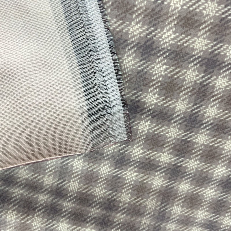 Clearance Striped Upholstery Grey Check 3