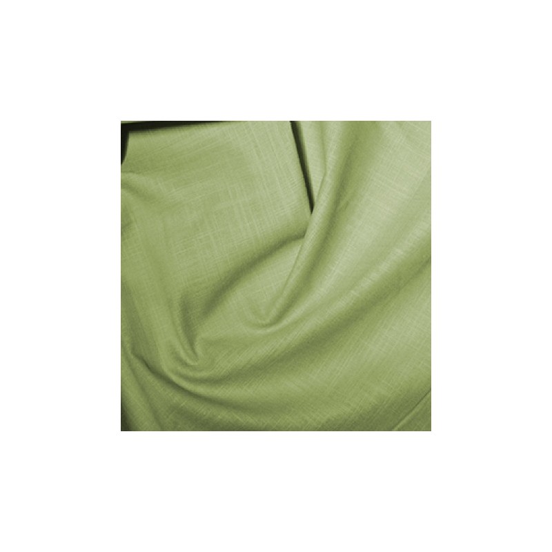 Washed Linen-Look Cotton Green