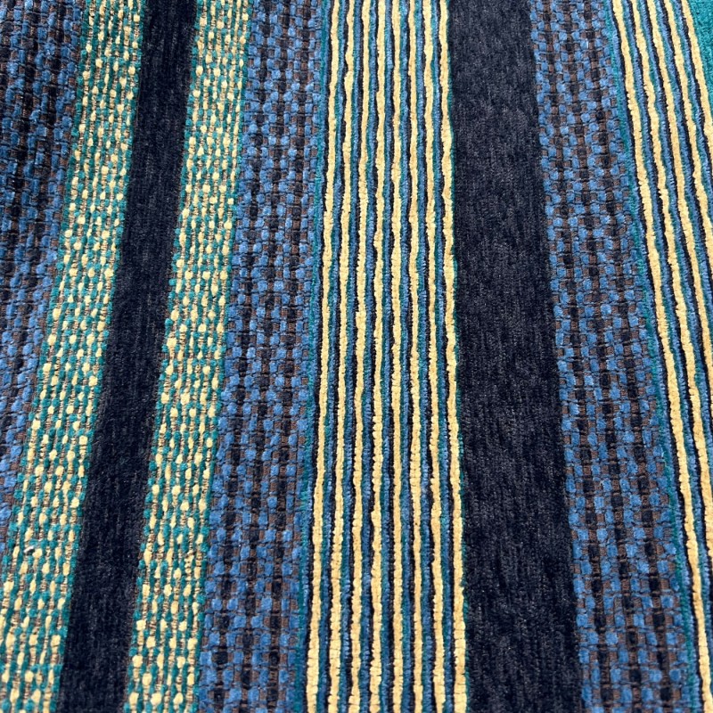 Clearance Striped Upholstery Turquoise Stripe2