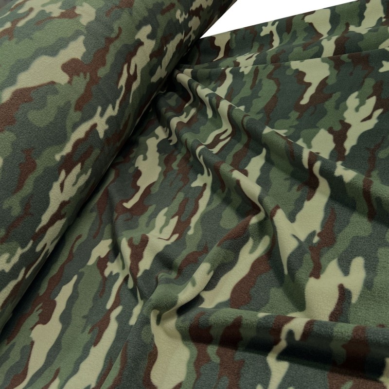 Printed Fleece Green Camo 2