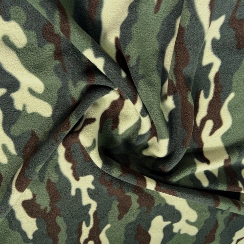 Printed Fleece Green Camo 4