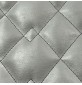 Quilted Fabric Leatherette Double Diamond Design Grey 3