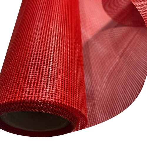 Dipped Mesh Fabric Red2