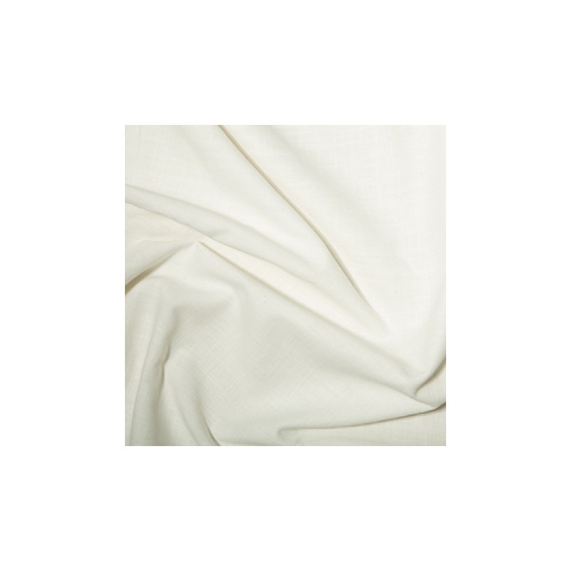 Washed Linen-Look Cotton Ivory