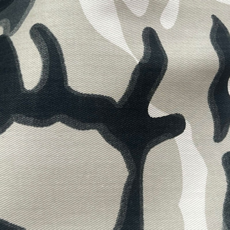 Poly Cotton Drill Camouflage Fabric Grey 4