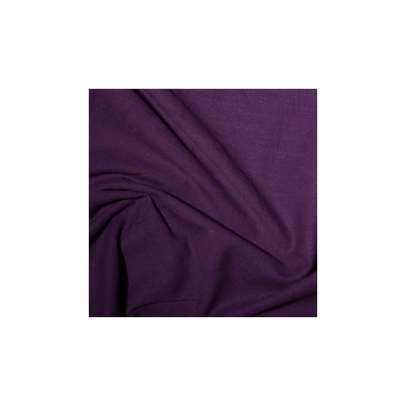 Washed Linen-Look Cotton Purple