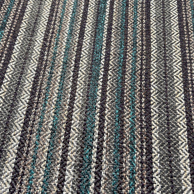 Clearance Striped Upholstery Turquoise Mix2