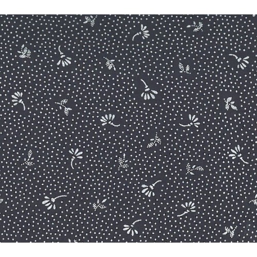 100% Cotton Printed Poplin Navy 2587