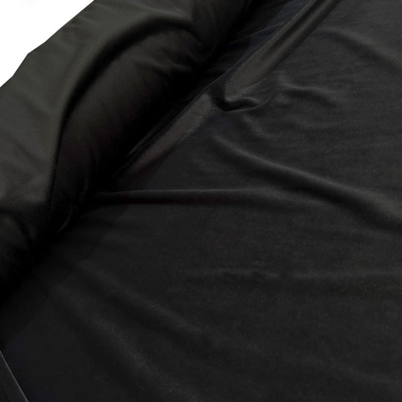 Velvet Velour Fabric Black 3