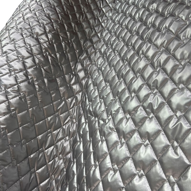 Qulted Metallic Quilted Ripstop Fabric4