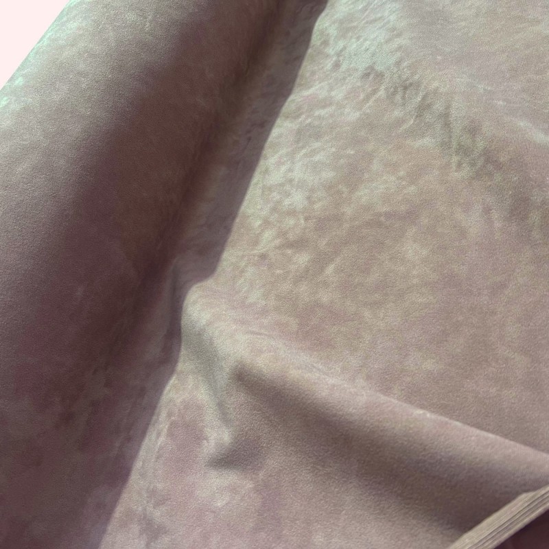 Clearance Polycotton Upholstery  Pale Pink Suede 3