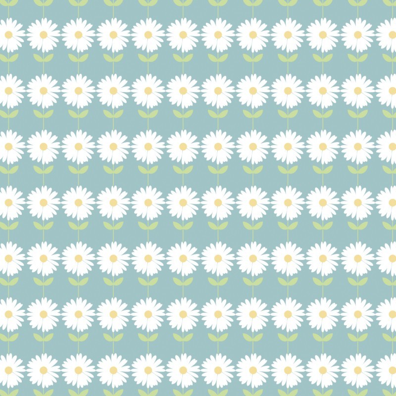 100% Cotton Vegetable Patch Quilting Fabric Daisys