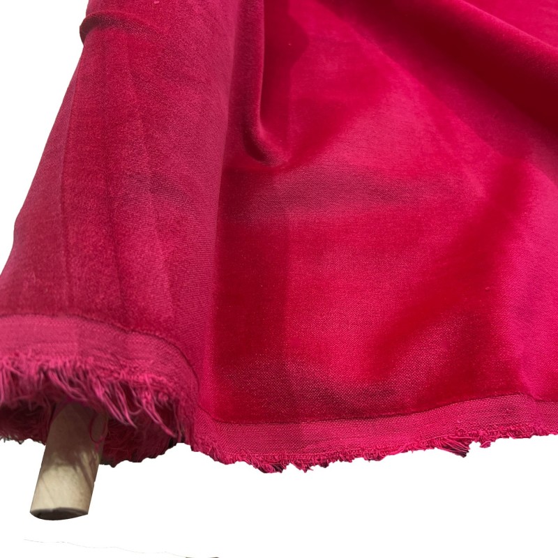 Cotton Velvet Baby Cerise 1