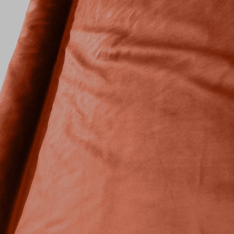 Cotton Velvet Fabric Rust3