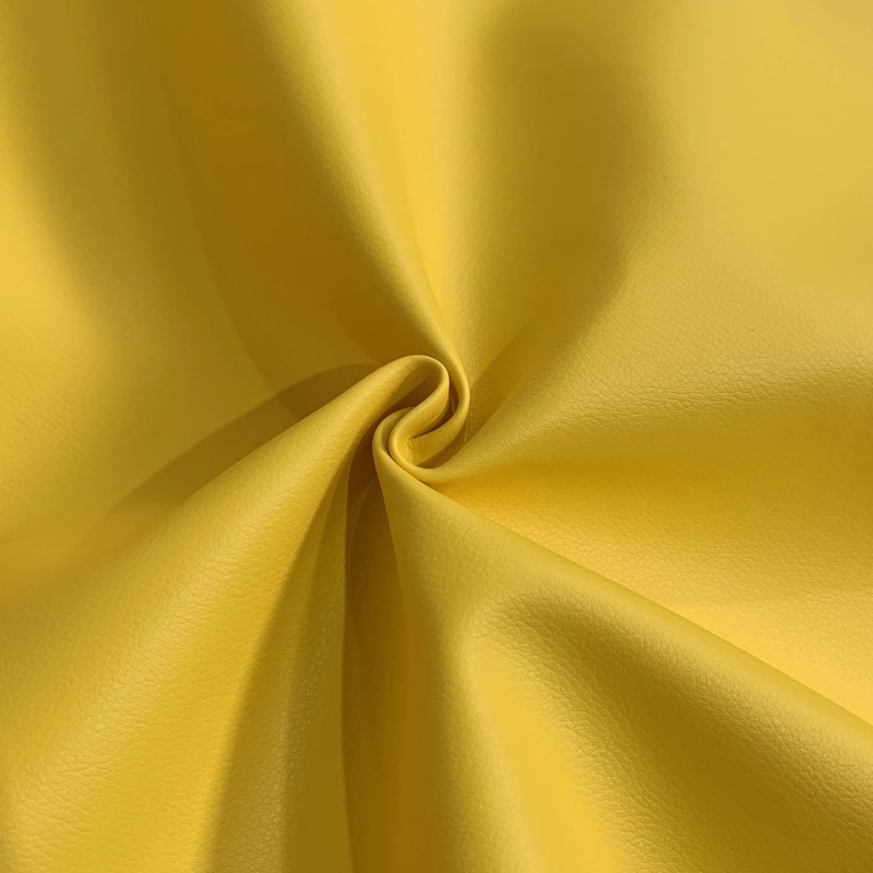 Marine Vinyl Leatherette Fabric Yellow3